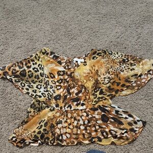 Leopard Print Women's Top